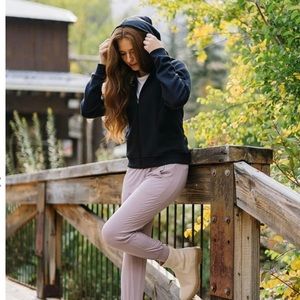 Zyia Oh So Soft full zip black hoodie NWT size XXL